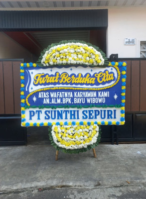 Papan Bunga Duka di Makassar Timur